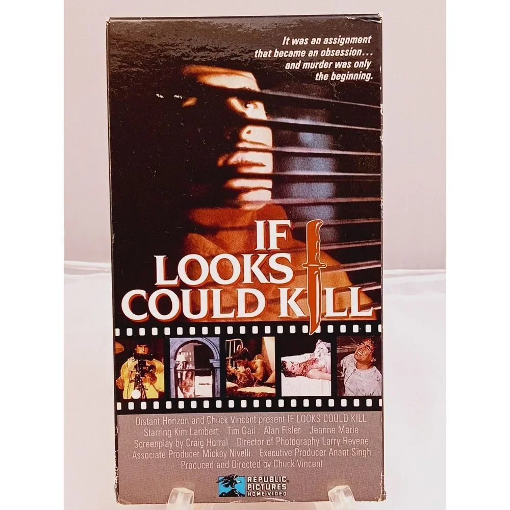 If‎ Looks Could Kill VHS 1987 Republic Pictures Thriller Kim Lambert Tim Gail